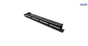 DATACOM Patch panel 19" UTP 24 portov CAT6 DUAL 1U BK (4x6p) VL