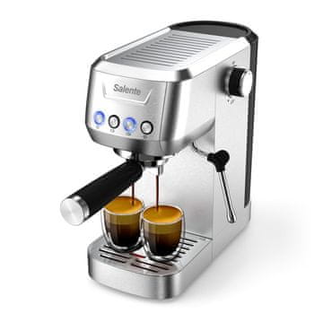 Salente Coffio, vzvodni aparat za kavo, iz nerjavečega jekla