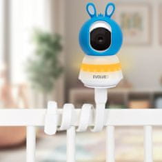 EVOLVEO Baby Monitor N5 - Komplet za video nadzor otroka s 360-stopinjskim nadzorom, dvosmerno komunikacijo in uspavankami,