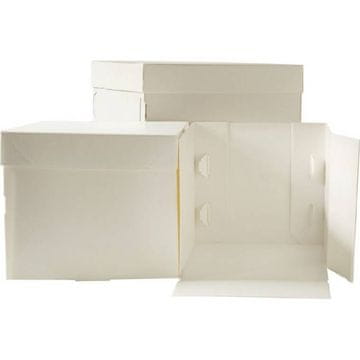 Decora Škatla za torto brez podlage, 26,5 x 26,5 x 25 cm -