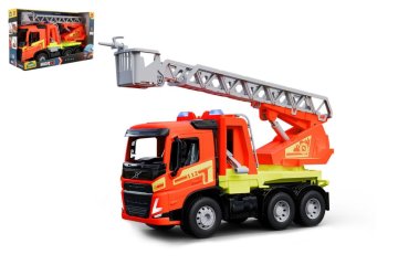 LENA Volvo Worxx gasilsko vozilo z lestvijo 48cm plastika 1:15
