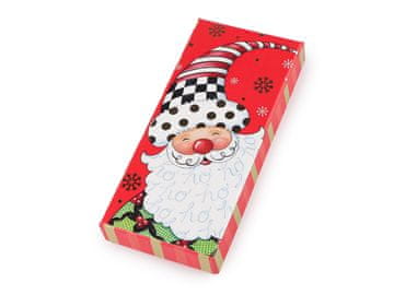 Božična darilna škatla z oznako z imenom, idealna za bankovce - rdeči Božiček