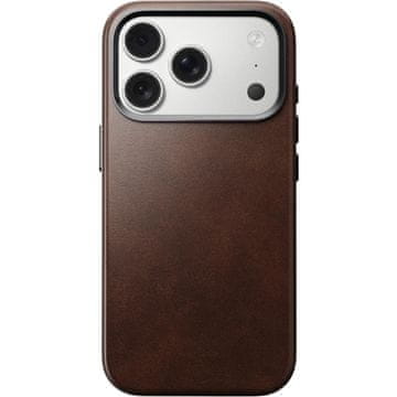 Nomad Usnjeno ohišje za iPhone 17 Pro Brown