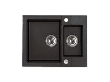 Alveus Granital pomivalno korito ROCK 80, dvojno, 595x475