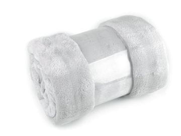 Odejo iz mehurčkastega flisa 150x200 cm - siva svetla