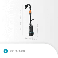 Gardena 2600 Comfort 18V P4A Set baterijska črpalka za deževnico (14604-20)