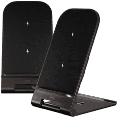 Allity AWC-100-15W brezžični polnilec in stojalo, 15W, USB-C, siv (Graphite)