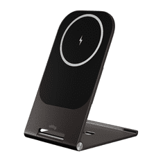 Allity AWC-200-15WMS brezžični polnilec / stojalo, 15W, MagSafe, USB-C, siv (Graphite)