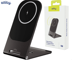 Allity AWC-200-15WMS brezžični polnilec / stojalo, 15W, MagSafe, USB-C, siv (Graphite)