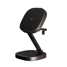 Allity AWC-220-25WMS brezžična polnilna postaja 3v1, 25W, MagSafe, USB-C, siva (Graphite)