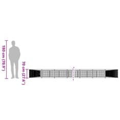 Vidaxl Pasji boks črn 64 m² jeklo