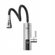 Teesa Inox LCD kuhinjski pretočni električni grelnik vode 3000W s fleksibilnim izlivom