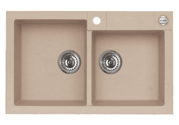 Alveus Granital pomivalno korito ROCK 90, dvojno, 780x480