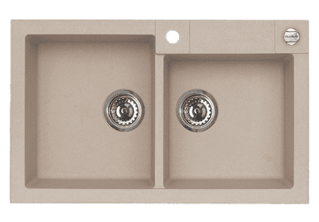 Alveus Granital pomivalno korito ROCK 90, dvojno, 780x480