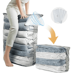 HOME & MARKER® Vakuumske vrečke, Shranjevanje oblačil, Zaščita pred vlago in umazanijo (7 vrečk) | VACKBAGS