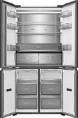 Hisense RQ768N4GBE samostojni štirivratni hladilnik, črn, 591 l