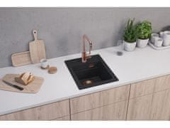 Alveus Granital pomivalno korito ATROX 10, enojno, 400x500, črna