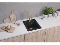 Alveus Granital pomivalno korito ATROX 10, enojno, 400x500, črna