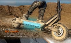 KuKirin T3 Električni skuter - motor 800 W, največja hitrost 25 km/h, doseg 58 km - 10-palčne pnevmatike - zložljiva zasnova - sistem s 14 lučkami - barvni zaslon