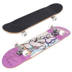 Disney DISNEY Minnie Mouse Veliki leseni skateboard za mlade, 79 cm, protizdrsna plošča, stabilen do 80 kg