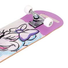 Disney DISNEY Minnie Mouse Veliki leseni skateboard za mlade, 79 cm, protizdrsna plošča, stabilen do 80 kg