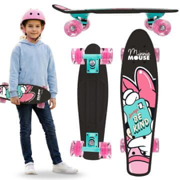Disney DISNEY MINNIE Otroški fish skateboard 55 cm, protizdrsna deska, lahek, stabilen, 20–50 kg