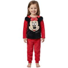 Disney DISNEY Minnie Mouse Dekliške flisaste pižame, dvodelne pižame z dolgimi rokavi, tople 110