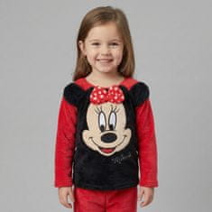 Disney DISNEY Minnie Mouse Dekliške flisaste pižame, dvodelne pižame z dolgimi rokavi, tople 110