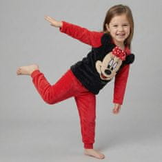 Disney DISNEY Minnie Mouse Dekliške flisaste pižame, dvodelne pižame z dolgimi rokavi, tople 110
