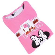 Disney DISNEY Minnie Mouse Dekliške flisaste pižame, dvodelne pižame z dolgimi rokavi, tople 128