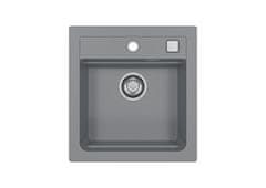 Alveus Granital pomivalno korito ATROX 20, enojno, 470x500, siva
