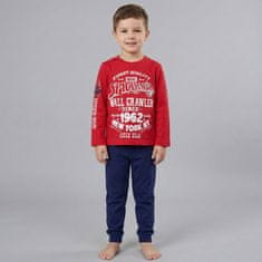 MARVEL COMICS MARVEL Spider-Man Dvodelne rdeče in temno modre fantovske pižame, bombažne pižame z dolgimi rokavi 104