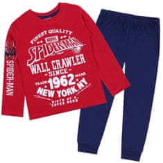 MARVEL COMICS MARVEL Spider-Man Dvodelne rdeče in temno modre fantovske pižame, bombažne pižame z dolgimi rokavi 104