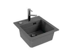 Alveus Granital pomivalno korito ATROX 20, enojno, 470x500, siva