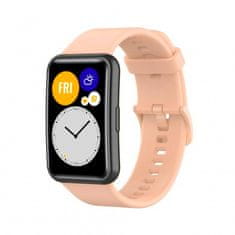 BStrap Silicone pašček za Huawei Watch Fit, sand pink