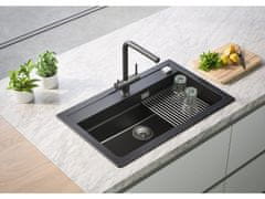 Alveus Granital pomivalno korito ATROX 40, enojno, 790x500, črna