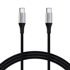 Allity AUC-01 kabel USB-C na USB-C, 100W, 2m, najlon, črn