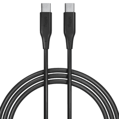 Allity AUC-02 kabel USB-C na USB-C, 100W, 100cm, silikon, črn