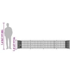 Vidaxl Pasji boks črn 8 m² jeklo