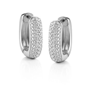 Guess Srebrni uhani s cirkoni Nuances JSBE04535JWRHT/U