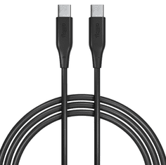 Allity ALLITY AUC-02 podatkovni kabel USB-C na USB-C, 60W, 1m, silikon, črn