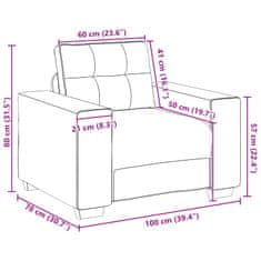Vidaxl Kavčna garnitura 3 pcs Vetrna rdeča 221 x 80 x 80 cm Žamet