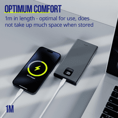 Allity ALLITY AUC-02 podatkovni kabel USB-C na USB-C, 60W, 1m, silikon, bela