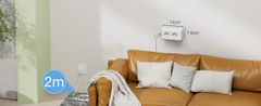 Tessan 306C namizni razdelilec, 6x vtičnica, 2x USB-A, 1x USB-C, 2 m (TS-306-C)