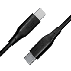 Allity AUC-02 kabel, USB-C na USB-C, 100W, 200 cm, silikon, črn