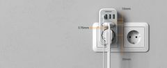 Tessan 328 vtični razdelilec, 2x vtičnica, 3x USB-A, 1x USB-C (TS-328)
