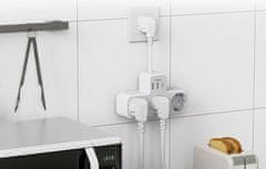 Tessan 323X-C namizni razdelilec, 3x vtičnica, 2x USB-A, 1x USB-C, 15 cm kabel (TS-323X-C)