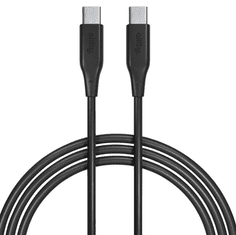 Allity AUC-02 kabel, USB-C na USB-C, 60W, 2m, silikon, črn