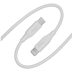 Allity AUC-02 podatkovni kabel, USB-C na USB-C, 60W, 2m, silikon, beli