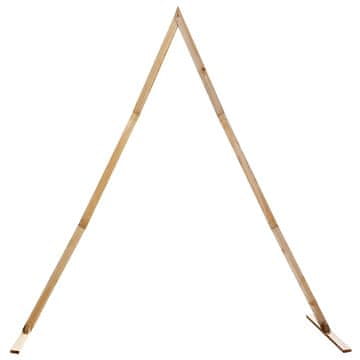 Vidaxl Poroka Arch Svetlo rjava 202 x 95 x 254 cm Masivno borovo les